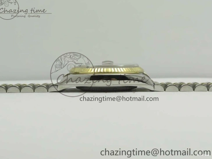 MiroTime 0801 DateJust 36 SS YG 116233 ARF 1:1 Best Edition 904L Steel Black Dial Stick Markers on Jubilee Bracelet SH3135 V EasyMatch 3261